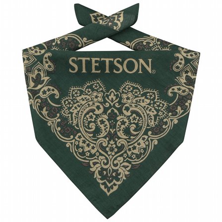 BANDANA - STETSON PAISLEY BANDANDA GRN