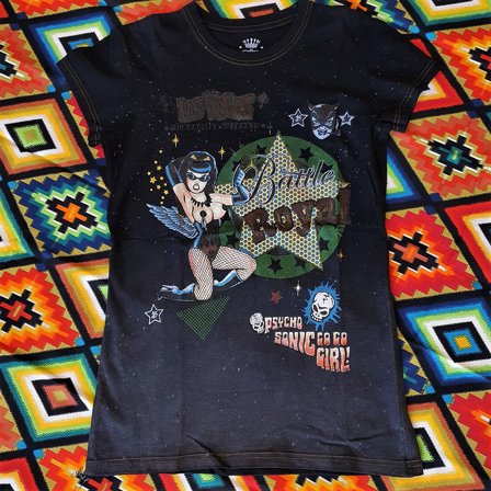BATTLE ROYAL TISCHA TOP - PSYCHO SONIC BLACK