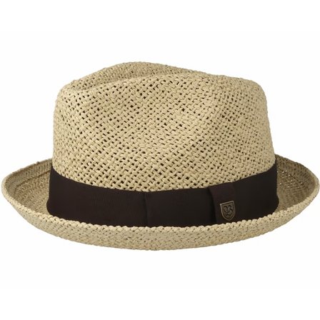 BRIXTON HATT - CASTOR FEDORA - DARK TAN