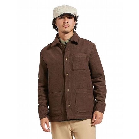 BRIXTON JACKA - SHOP CORE HEATHER PINECONE BROWN