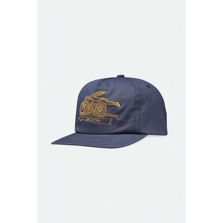 BRIXTON KEPS -20TH ANNIVERSARY FLYER HP SNAPBACK - NAVY