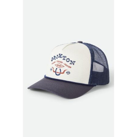 BRIXTON KEPS - BEEKMAN C NP MP TRUCKER HAT OFF WHITE/NAVY