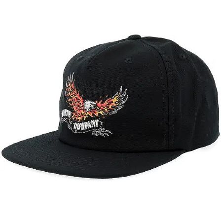 BRIXTON KEPS - BLAZING SNAPBACK BLACK A-FRAME