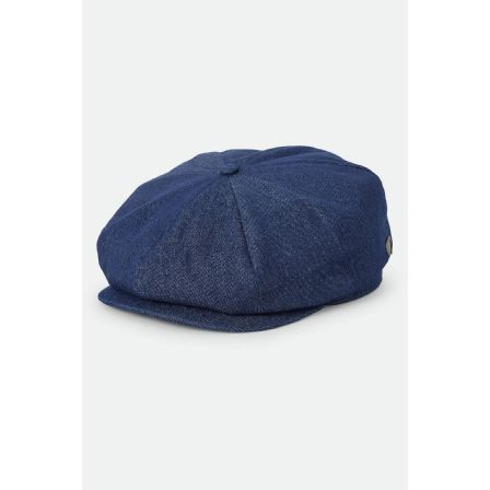 BRIXTON KEPS - BRODD BAGGY FLANNEL SNAP CAP RINSE DENIM