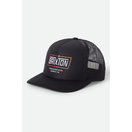 BRIXTON KEPS - CALDWELL NP HP TRUCKER HAT - BLACK/BLACK