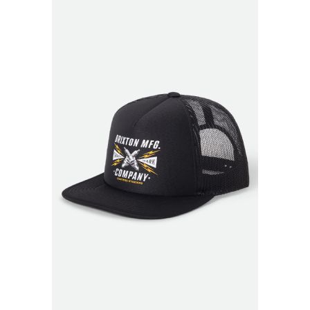 BRIXTON KEPS - DANTON NP MP TRUCKER HAT BLACK
