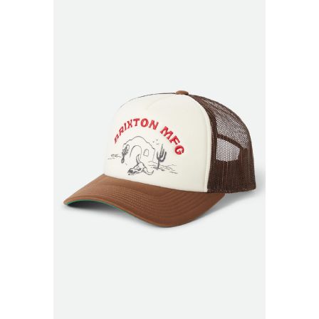 BRIXTON KEPS - DESSERT LEISURE C NP MP TRUCKER BROWN/ WHITECAP