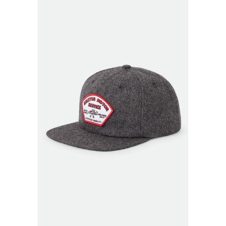 BRIXTON KEPS - DYSON SNAPBACK - BLACK/HARRINGBONE
