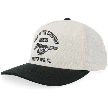 BRIXTON KEPS - FORD MUSTANG SNAPBACK AMERICAN WHITEBURNT RUBBER