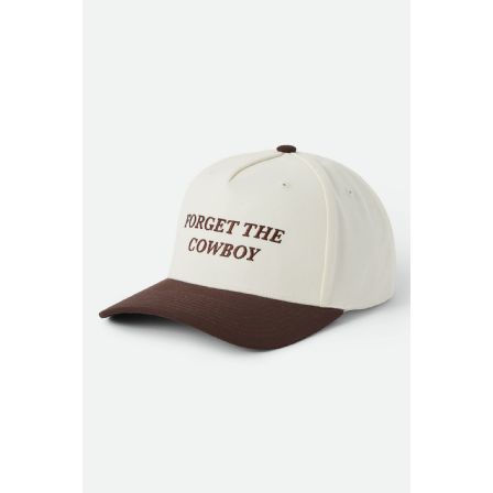 BRIXTON KEPS - FORGET THE COWBOY NP MP SNAPBACK CHOCOLATE/OFFWHITE
