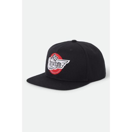 BRIXTON KEPS - HEYWARD SNAPBACK BLACK