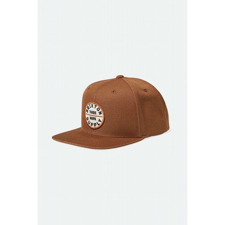 BRIXTON KEPS - OATH III SNAPBACK PINECONE BROWN