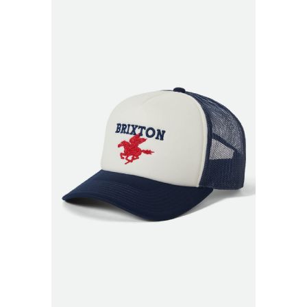BRIXTON KEPS -PEGASUS C NP SNAPBACK - WHITE/NAVY