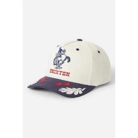 BRIXTON KEPS - RODEO C NP MP SNAPBACK OFF WHITE/NAVY