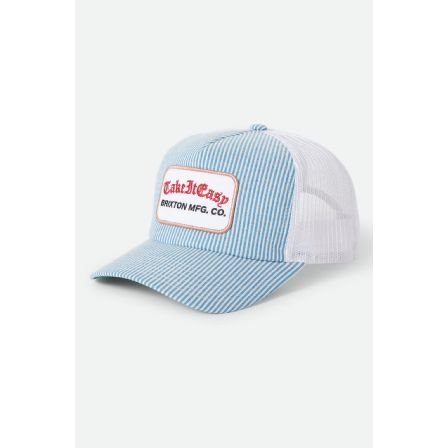 BRIXTON KEPS -TAKE IT EASY C NP MP TRUCKER HAT TWO BOOT STRIPE