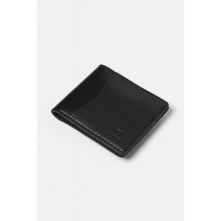 BRIXTON PLNBOK - TRADIONAL LEATHER WALLET BLACK