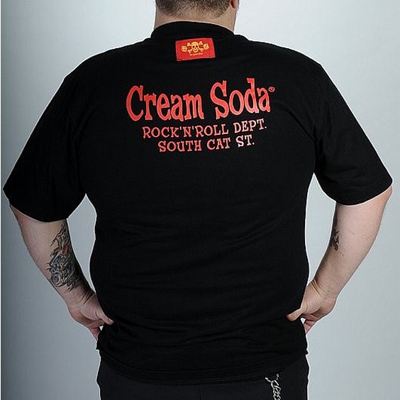 CREAM SODA TSHIRT BLACK CATS