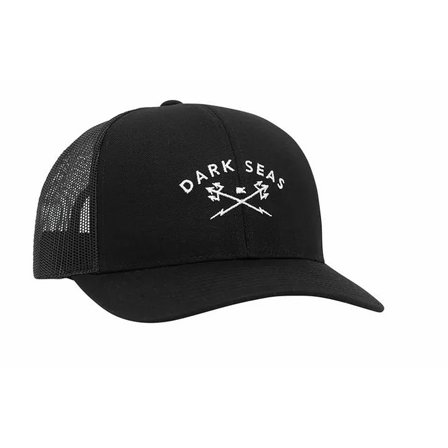 DARK SEAS CAP - MURRE TRUCKER CAP - BLACK