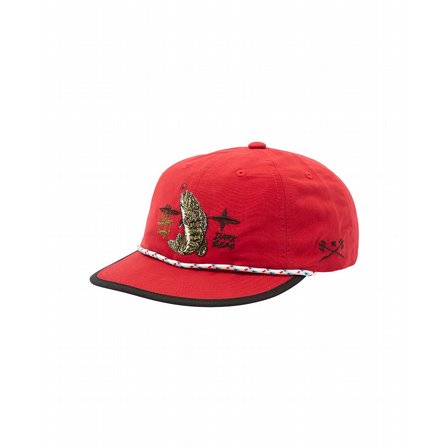 DARK SEAS CAP - STRIPER HEADWEAR RED