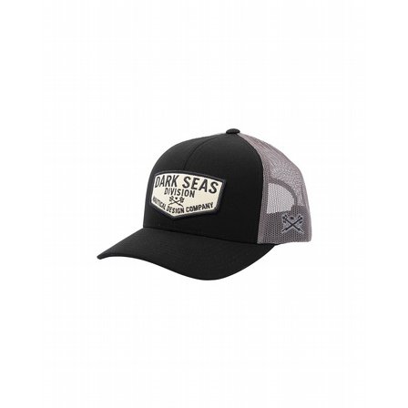 DARK SEAS CAP -TRANSOM-HAT BLACK/SILVER