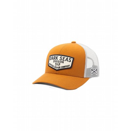 DARK SEAS CAP -TRANSOM-HAT CARAMEL/WHITE