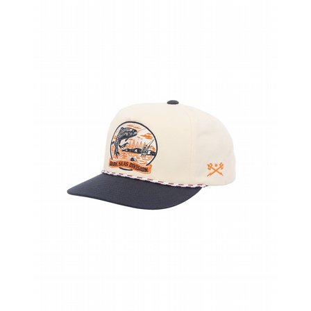 DARK SEAS CAP -WHITLEY HEADWEAR WHITE/NAVY
