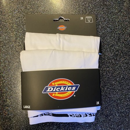 DICKIES BOXER BRIEFS - 2 PACK WHITE 2