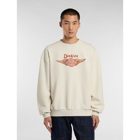 DICKIES CREWNECK - X HARLEY DAVIDSON TOP BONE WHITE
