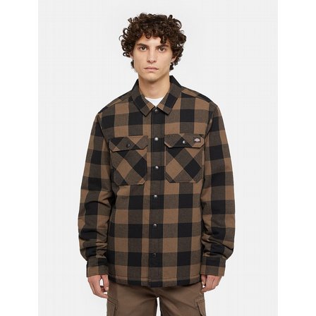 DICKIES FODRAD SKJORTA - LINED SACRAMENTO MUSHROOM