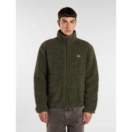 DICKIES JACKA - MOUNT HOPE FLEECE OLIVGREEN