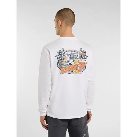 DICKIES L�NG�RMAD TR�JA - NASHPORT LS TEE WHITE