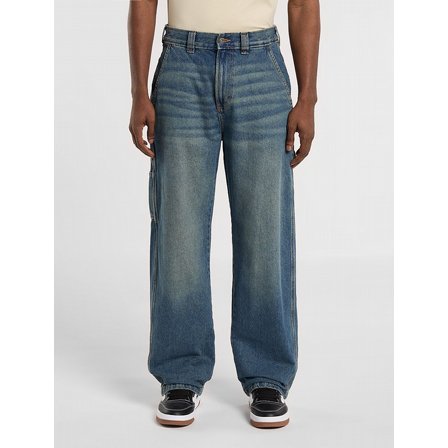 DICKIES PANTS - STEVENSVILLE CARPENTER DENIM KJAKI TINTED BLUE