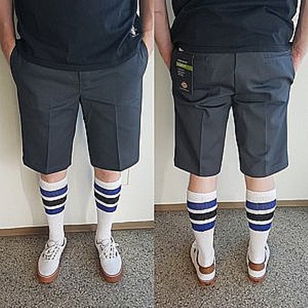 DICKIES SHORTS - 13 - SLIM FIT CHARCOAL 803