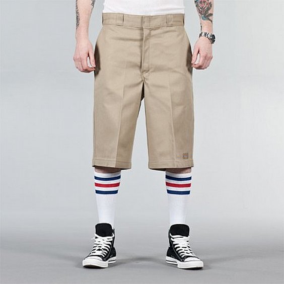 DICKIES SHORTS - LOOSE FIT FLAT FRONT KAHKI