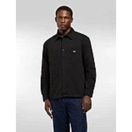 DICKIES SKJORTA - 247 GARMENT DYED WORK SHIRT BLACK