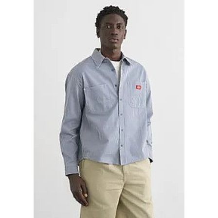 DICKIES SKJORTA - HICKORY WORK SHIRT LS RETRO INDIGO