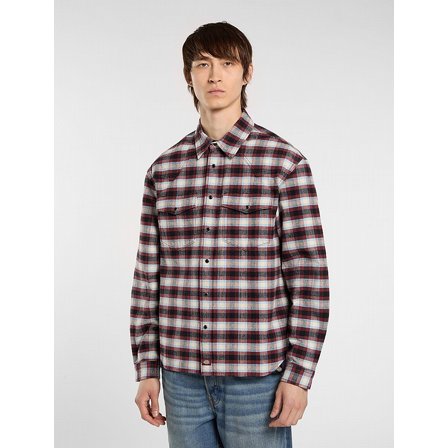 DICKIES SKJORTA - JOHNSONBVILLE SHIRT L/S PINE NEEDLE GREEN