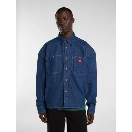 DICKIES SKJORTA - MECHANIC DENIM RAW