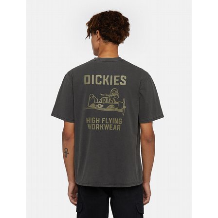 DICKIES T-SHIRT - HIGH FLYING WORKWEAR TEE SS BLACK