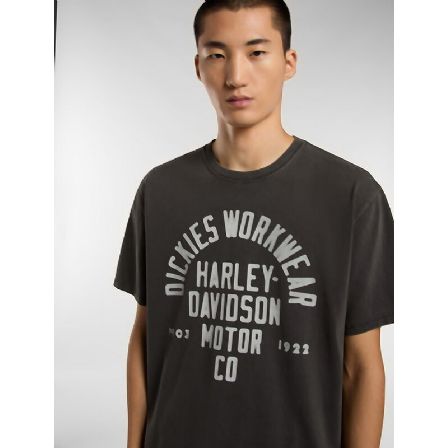 DICKIES T-SHIRT - X HARLEY DAVIDSON BLACK