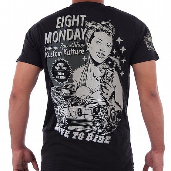 EIGHT MONDAY T-SHIRT - PINUP PARTY