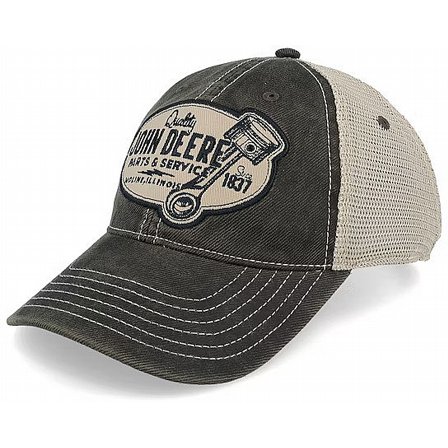 JOHN DEERE - Chan & Mesh Grey/Beige Dad Cap Trucker