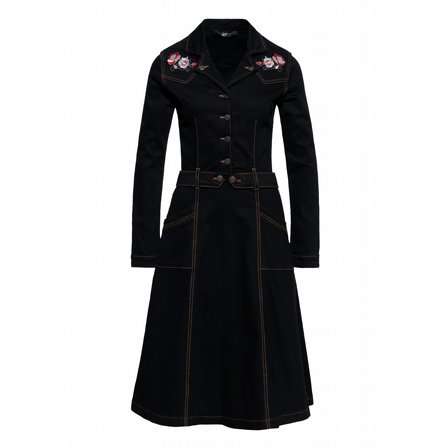 KING KEROSIN - KLNNING WORKWEAR SWING DENIM DRESS