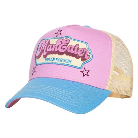 KING KEROSIN - TRUCKER CAP "MAN EATER" PINK