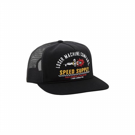 LOSER MACHINE - TRUCKER HAT GARY HEADWEAR BLACK