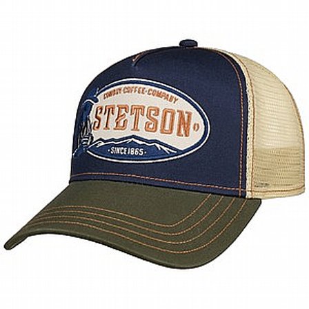STETSON KEPS - TRUCKER CAP COWBOY COFFEE