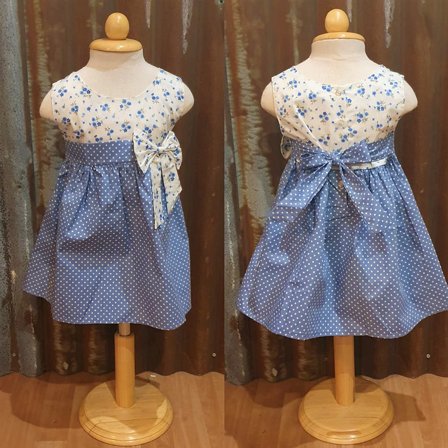 LITTLE FAIRY KIDS DRESS - KELLY BABY BLUE