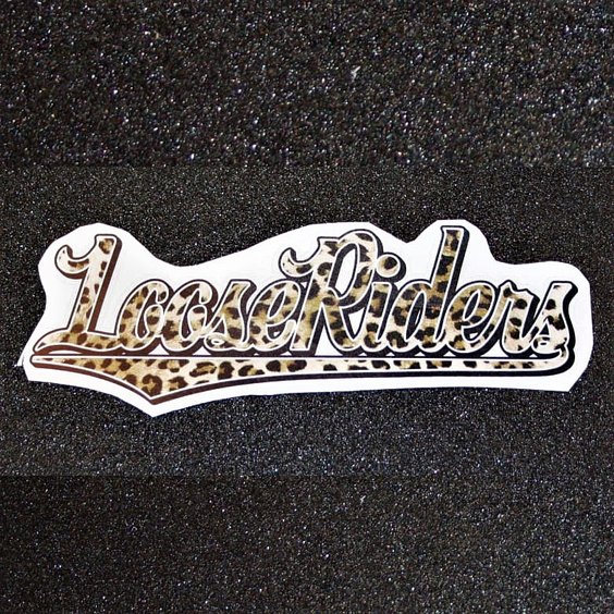 LOOSE RIDERS STICKER - LEOPARD