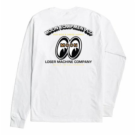 LOSER MACHINE - L/S T-SHIRT FRONT PAGE WHITE