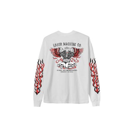 LOSER MACHINE - L/S T-SHIRT NO RASY WAY OUT L7S WHITE